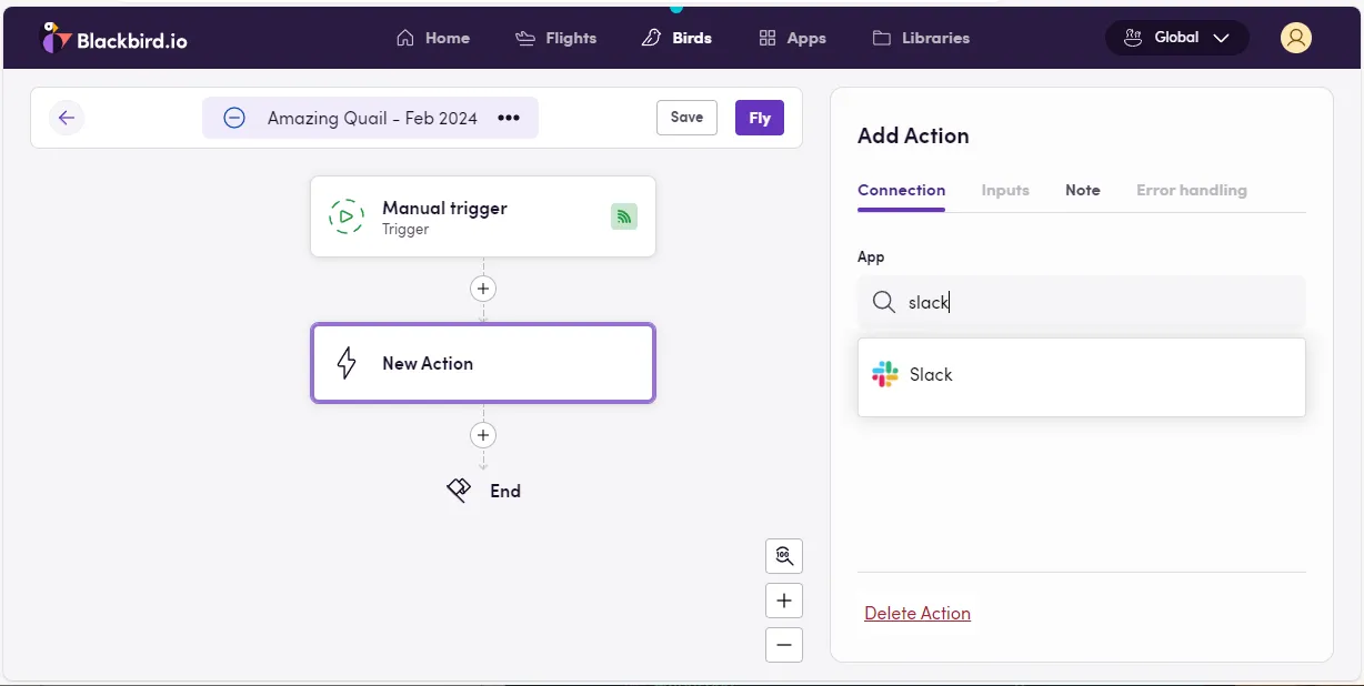 Action added